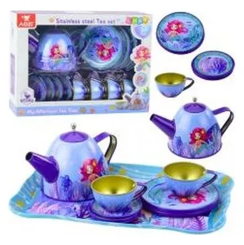 Dětská kuchyňka Zestaw do herbaty metalowy syrenka
