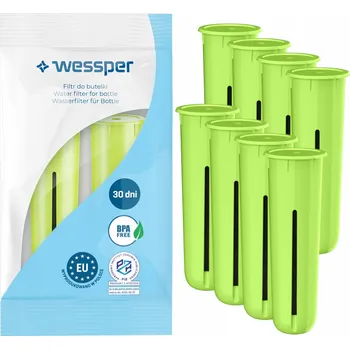 Filtrace vody Uhlíkový filtr na vodu WESSPER pro filtrační láhve DAFI SOFT a SOLID, 8 ks