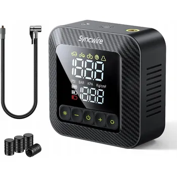 Kompresor Přenosná vzduchová pumpa 150 PSI (10,35 bar) s LCD displejem SYNCWIRE