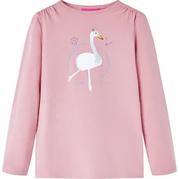 Chlapecké tričko vidaXL Dětské tričko s dlouhým rukávem světle modré 104 [13690] Barva: Světle růžová