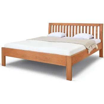 Postel Postelia BELNA Buk 140x200 - Dřevěná postel z masivu, bukové dvoulůžko o šíři masivu 4 cm