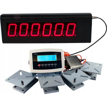 Váha pod nádrž chladiče mléka 4 nohy 8t, silážní věž + Displej