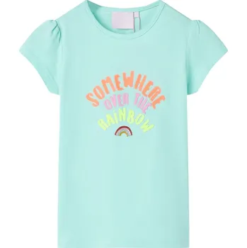 vidaXL Dětské tričko světle 140 [10773] Barva: Akvamarínová