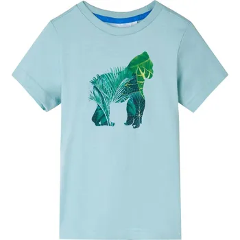 vidaXL Dětské tričko 92 [12259] Barva: Akvamarínová