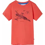 vidaXL Dětské tričko světle červené 128 [11652]