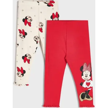 Dívčí legíny Sinsay - Bavlněné legíny Minnie Mouse - červená - 104FX-33X - 104FX-33X-74