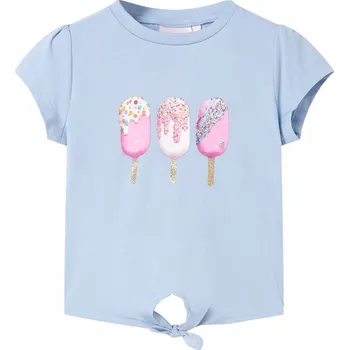 Chlapecké tričko vidaXL Dětské tričko světle 128 [10697] Barva: Modrá