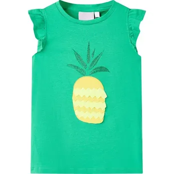 Chlapecké oblečení vidaXL Dětské tričko 128 [11277] Barva: Zelená