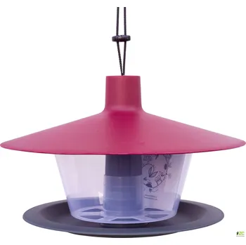 Krmítko pro ptáka Plastia Krmítko pro venkovní ptactvo plast - Finch vínová + tm. antracit