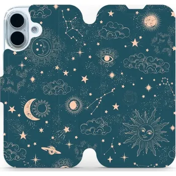 Pouzdro na mobilní telefon Flipové pouzdro Mobiwear - Apple iPhone 17 - VP14S Magický vesmír (Knížkové flip pouzdro, obal, kryt na mobil Apple iPhone 17 - VP14S Magický vesmír, materiál Umělá kůže + TPU - ochrana 360°, stojánek, silikonová vanička, magnetické zavírání)