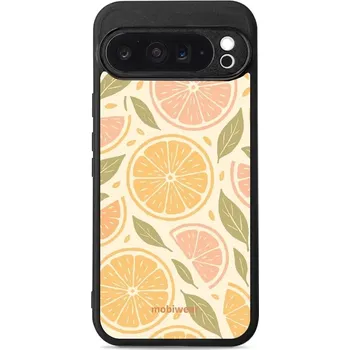 Pouzdro na mobilní telefon Lesklý kryt Mobiwear Glossy - Google Pixel 9 Pro XL - GP80G Citrusy (Prémiové lesklé pouzdro, obal, kryt Mobiwear Glossy na mobil Google Pixel 9 Pro XL - GP80G Citrusy, materiál Plast + TPU silikon - krytí po všech stranách, neošoupatelný potisk, tenké)