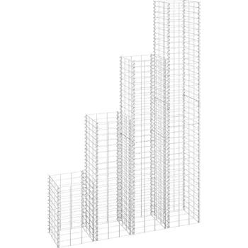 Truhlík Gabionové vyvýšené záhony 3 ks 30 x 30 x 50 cm železo