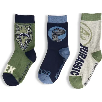 GATE Balení 3 párů ponožek Jurassic World 23/26 825-0796/47