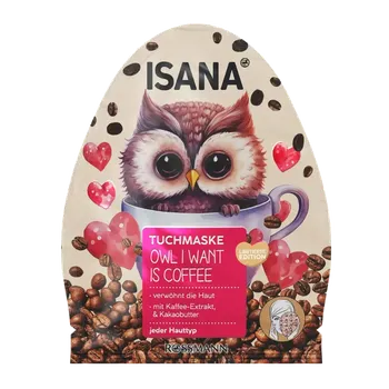 Pleťová maska ISANA Pleťová maska Owl I want is coffee