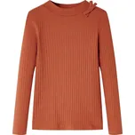 vidaXL Dětské tričko s dlouhým rukávem 104 [14145] Barva: Koňaková