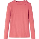 vidaXL Dětské tričko s dlouhým rukávem 104 [14145] Barva: starorůžová