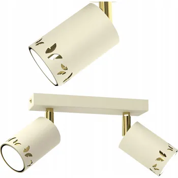 DĚTSKÉ STROPNÍ SVÍTIDLO STROPNÍ SVÍTIDLO SPOT LED BÉŽOVÉ MOTÝLCI ECRU ZLATÉ GU10