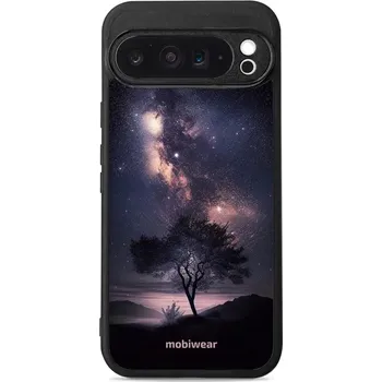 Pouzdro na mobilní telefon Lesklý kryt Mobiwear Glossy - Google Pixel 9 Pro XL - G005G Strom s galaxií (Prémiové lesklé pouzdro, obal, kryt Mobiwear Glossy na mobil Google Pixel 9 Pro XL - G005G Strom s galaxií, materiál Plast + TPU silikon - krytí po všech stranách, neošoupatelný)
