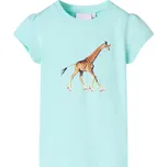 vidaXL Dětské tričko světle 128 [10572] Barva: Akvamarínová