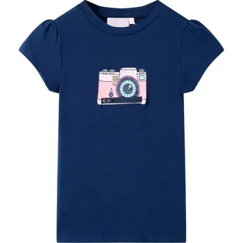 Chlapecké tričko vidaXL Dětské tričko jasně 92 [10464] Barva: Námořnická modř