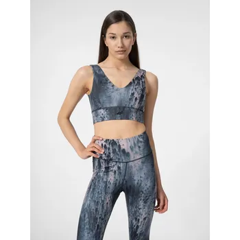 Dámské spodní prádlo Dámská sportovní podprsenka 4F 4F černá | modrá | krémová 3433588