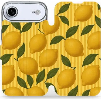 Pouzdro na mobilní telefon Flipové pouzdro Mobiwear - Apple iPhone Air - VP81S Citrony (Knížkové flip pouzdro, obal, kryt na mobil Apple iPhone Air - VP81S Citrony, materiál Umělá kůže + TPU - ochrana 360°, stojánek, silikonová vanička, magnetické zavírání)