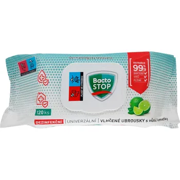 Maják BactoStop 120ks ubrousky Lime dezinfekční vlhčené