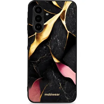 Lesklý kryt Mobiwear Glossy - Samsung Galaxy A17 / A17 5G - G021G Černý a zlatavý mramor (Prémiové lesklé pouzdro, obal, kryt Mobiwear Glossy na mobil Samsung Galaxy A17 / A17 5G - G021G Černý a zlatavý mramor, materiál Plast + TPU silikon - krytí po všec