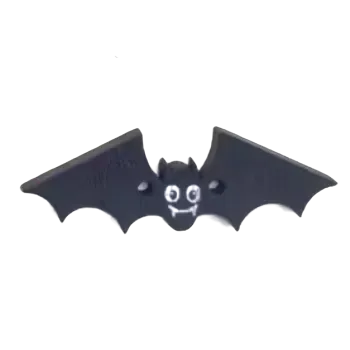 Knoflík Knoflík dřevěný - netopýr (4,1 x 1,7 cm)