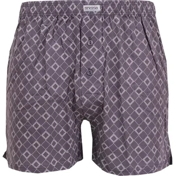 Boxerky Pánské trenýrky Andrie kosočtverec PS5921 šedá velikost L-50/52