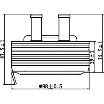 Chladič motoru Olejový chladič, motorový olej MAHLE CLC 197 000S