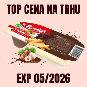 Čokoláda La Bomba Lískooříšková pomazánka s tyčinkami 35 g EXP 05/2026