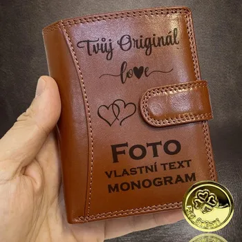 Peněženka Tvujoriginal Ricardo Leather RFID hnědá