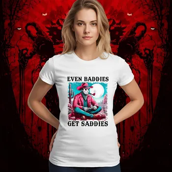 Dámské tričko - Jason s fajfkou Barva: Bílá, Velikost: XL, Střih: Dámské