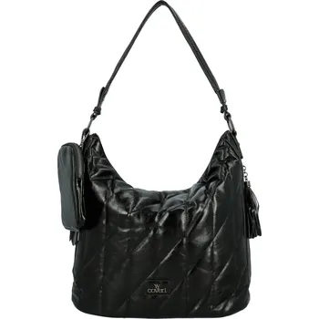 Kabelka Stylová dámská koženková kabelka na rameno Coveri Maricel, černá