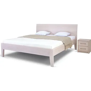 Postel Postel Postelia IBIZA Buk 140x200 - Dřevěná postel z masivu, bukové dvoulůžko o šíři masivu 4 cm