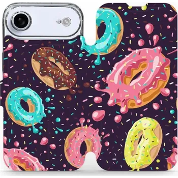 Pouzdro na mobilní telefon Flipové pouzdro Mobiwear - Apple iPhone Air - VP19S Donutky (Knížkové flip pouzdro, obal, kryt na mobil Apple iPhone Air - VP19S Donutky, materiál Umělá kůže + TPU - ochrana 360°, stojánek, silikonová vanička, magnetické zavírání)