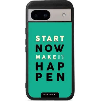 Pouzdro na mobilní telefon Lesklý kryt Mobiwear Glossy - Google Pixel 8A - G079G Make it hapen (Prémiové lesklé pouzdro, obal, kryt Mobiwear Glossy na mobil Google Pixel 8A - G079G Make it hapen, materiál Plast + TPU silikon - krytí po všech stranách, neošoupatelný potisk, tenké)