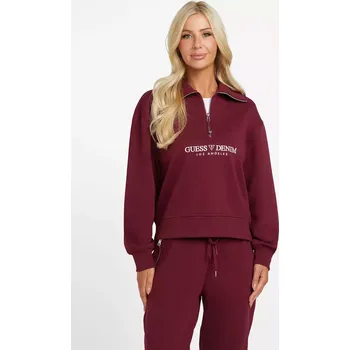 Dámská mikina GUESS dámská mikina Cami vínová S