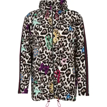Dámské sako DORIS STREICH dmská bunda leopardí vzor s barevným potiskem