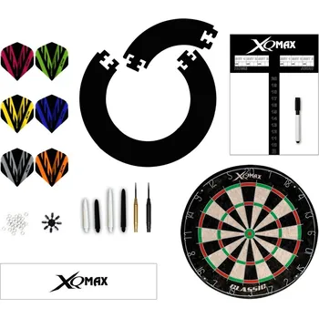 Terč na šipky XQMax Darts Tournament Dart Set - Black