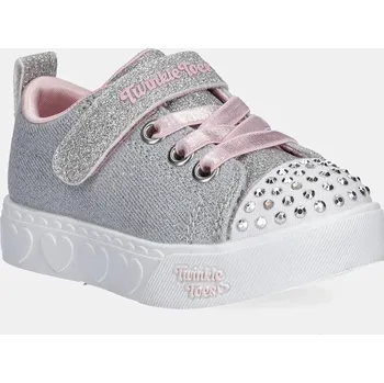 Chlapecké tenisky Dětské tenisky Skechers HEART STEPS - SHIMMER SWEETIE šedá barva, 314620N 09X, EUR 23