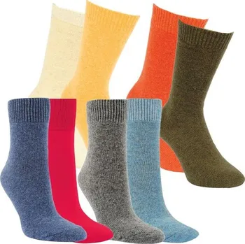 Dámské ponožky RS dámské jednobarevné teplé vlněné ponožky / 13370 Velikost: 35 - 38, Barva: šedá