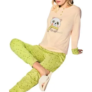 Dámské pyžamo Dámské pyžamo Infiore 651988 SMILING zelená S