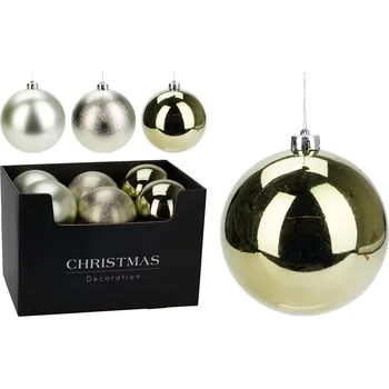 Vánoční dekorace KOOPMAN Vánoční koule 140 mm zelená (mix 3 odstínů, cena /1 ks) 591687