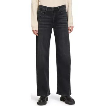 Dámská móda BETTY & CO dámské džíny černé seprané