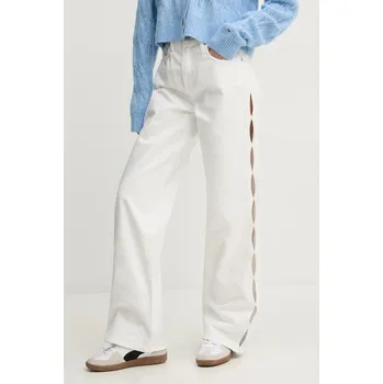 Dámské džíny Džíny PURPLE BRAND WIDE SIDE CUT OUT D2001.WCWH224 bílá 00J, vel. 27