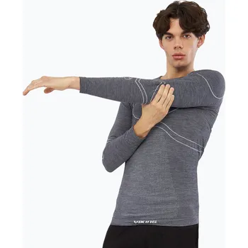 Pánské tričko Pánské termo triko Longsleeve Viking Lan Pro dark grey/light grey