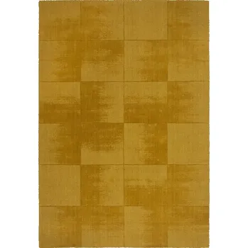 Kusový koberec Demi Check Ombre Yellow - doprava zdarma
