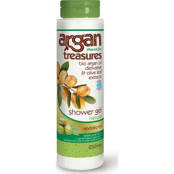 Sprchový gel Argan Treasures Revitalizační sprchový gel s arganovým olejem, Natural (250 ml)